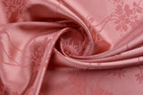 Charmeuse Stretch Satin Apricot Flower Jacquard, Soft Stretch Satin Fabric-31105 - G.k Fashion Fabrics satin