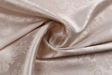 Charmeuse Stretch Satin Rose Jacquard, Soft Stretch Satin Fabric-31109 - G.k Fashion Fabrics satin