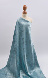 Charmeuse Stretch Satin Rose Jacquard, Soft Stretch Satin Fabric-31109 - G.k Fashion Fabrics satin