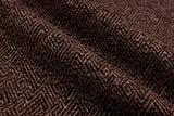 Chenille Tweed Herringbone Upholstery Fabric GK-6575/22 - G.k Fashion Fabrics Cocoa - 8 / Price per Half Yard