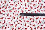 Cherries Dots Print - Washed 100% Cotton Poplin - 8107 - G.k Fashion Fabrics cotton poplin
