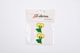Cherry High-quality Patch (2 Pieces Pack) Sew on, Embroidered patches. - G.k Fashion Fabrics
