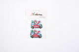 Christmas High-quality Patch (2 Pieces Pack) Sew on, Embroidered patches. - GK- 82 - G.k Fashion Fabrics