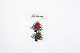Christmas High-quality Patch (2 Pieces Pack) Sew on, Embroidered patches. - GK- 82 - G.k Fashion Fabrics