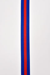 Colored Stripe Pattern Elastic Strap Band 25mm - 3 Yards Pack - G.k Fashion Fabrics Royal + Red Stripe / 3 Yards Pack Elastic band