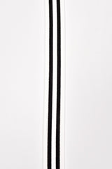 Colored Stripe Pattern Elastic Strap Band 25mm - 3 Yards Pack - G.k Fashion Fabrics White + Black Stripe / 3 Yards Pack Elastic band