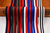 Colored Stripe Pattern Elastic Strap Band 25mm - 3 Yards Pack - G.k Fashion Fabrics Elastic band