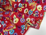 colorful Butterflies in a field 100% Cotton Poplin Digital Print -9479 - G.k Fashion Fabrics cotton poplin