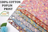 Colorful Floral All Over Print - Washed 100% Cotton Poplin -9763 - G.k Fashion Fabrics cotton poplin