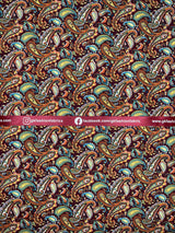 Colorful Paisley - Washed Cotton Reactive Print - 9119 - G.k Fashion Fabrics cotton poplin