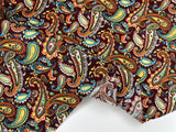 Colorful Paisley - Washed Cotton Reactive Print - 9119 - G.k Fashion Fabrics cotton poplin