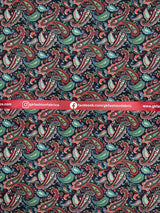 Colorful Paisley - Washed Cotton Reactive Print - 9119 - G.k Fashion Fabrics cotton poplin