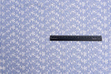 Cotton Blue/White Stripe Eyelet Embroidery Flower Fabric - G11156/021 - G.k Fashion Fabrics