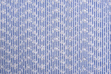 Cotton Blue/White Stripe Eyelet Embroidery Flower Fabric - G11156/021 - G.k Fashion Fabrics