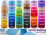 Cotton Canvas Webbing 1.5" inches Wide Bag handles, bag strap for tote bag Selling by half yard - G.k Fashion Fabrics