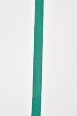 Cotton Herringbone Twill Webbing - G.k Fashion Fabrics Emerald / 10mm ( 13/32" ) / Price Per Half Yard
