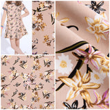 Cotton Spandex Jersey Floral Print Fabric - S1039 - G.k Fashion Fabrics jersey