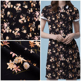 Cotton Spandex Jersey Floral Print Fabric - S1039 - G.k Fashion Fabrics jersey