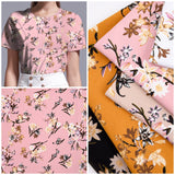 Cotton Spandex Jersey Floral Print Fabric - S1039 - G.k Fashion Fabrics jersey