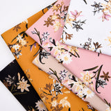 Cotton Spandex Jersey Floral Print Fabric - S1039 - G.k Fashion Fabrics jersey