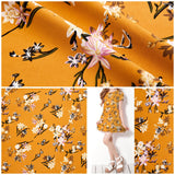 Cotton Spandex Jersey Floral Print Fabric - S1039 - G.k Fashion Fabrics jersey