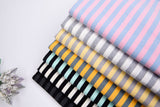 Cotton Spandex Jersey Yarn Dyed Stripes Fabric - S1038 - G.k Fashion Fabrics jersey