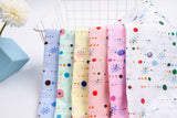 Cotton Lawn Jacquard Dots Print Fabric - G.k Fashion Fabrics