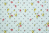Cotton Lawn Jacquard Floral Print Fabric - G.k Fashion Fabrics