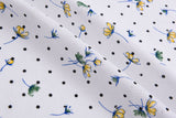 Cotton Lawn Jacquard Floral Print Fabric - G.k Fashion Fabrics