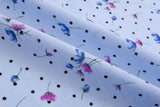Cotton Lawn Jacquard Floral Print Fabric - G.k Fashion Fabrics