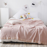 Cotton Waffle Knit Blanket - 200cmx230cm & 150cm x 200cm - G.k Fashion Fabrics