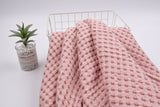 Cotton Waffle Knit Blanket - 200cmx230cm & 150cm x 200cm - G.k Fashion Fabrics