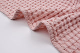 Cotton Waffle Knit Blanket - 200cmx230cm & 150cm x 200cm - G.k Fashion Fabrics