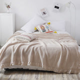 Cotton Waffle Knit Blanket - 200cmx230cm & 150cm x 200cm - G.k Fashion Fabrics