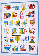 Cotton Woven Plain Textured Alphabet Digital Print Fabric - D#6 - G.k Fashion Fabrics