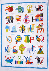 Cotton Woven Plain Textured Alphabet Digital Print Fabric - D#6 - G.k Fashion Fabrics