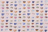 Cotton Woven Plain Textured Cups Digital Print Fabric - D#29 - G.k Fashion Fabrics