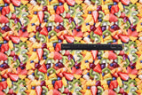 Cotton Woven Plain Textured Fruit Digital Print Fabric - D#11 - G.k Fashion Fabrics