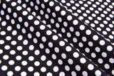 Cotton Woven Plain Textured Polka Dots Digital Print Fabric - G.k Fashion Fabrics