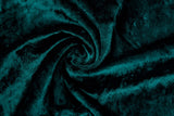 Crushed Velvet fabric, Panne Velour Fabric, 100% Polyester Velvet - G.k Fashion Fabrics Emerald- 014 / Price per Half Yard fabric