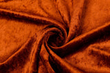 Crushed Velvet fabric, Panne Velour Fabric, 100% Polyester Velvet - G.k Fashion Fabrics Caramel-016 / Price per Half Yard fabric