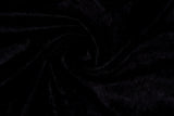 Crushed Velvet fabric, Panne Velour Fabric, 100% Polyester Velvet - G.k Fashion Fabrics Black-021 / Price per Half Yard fabric