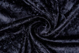 Crushed Velvet fabric, Panne Velour Fabric, 100% Polyester Velvet - G.k Fashion Fabrics Dark grey-057 / Price per Half Yard fabric