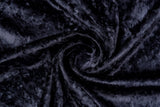 Crushed Velvet fabric, Panne Velour Fabric, 100% Polyester Velvet - G.k Fashion Fabrics Dark grey-057 / Price per Half Yard fabric