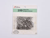Curved Safety Pins 100 in the pack Different sizes - G.k Fashion Fabrics Pins