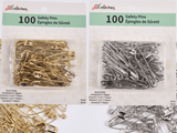 Curved Safety Pins 100 in the pack Different sizes - G.k Fashion Fabrics Pins