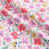Cute Vintage Style Flowers Print - Washed 100% Cotton Poplin - 8099 - G.k Fashion Fabrics cotton poplin