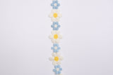 Daisy Flower Crochet Lace Trim - Gk - 8 - 2 Yards Pack - G.k Fashion Fabrics