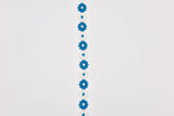 Daisy Flower Pattern Embroidery Lace Trim / 2 yards / packet - G.k Fashion Fabrics Turquoise