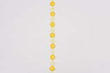 Daisy Flower Pattern Embroidery Lace Trim / 2 yards / packet - G.k Fashion Fabrics Yellow